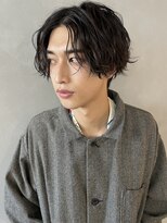 【PARK】メンズニュアンススパイラルパーマ×センターパート