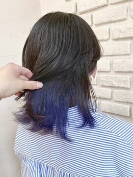 ビランチェ 池袋(bilancia) インナーカラーラベンダーアッシュ紫カラー