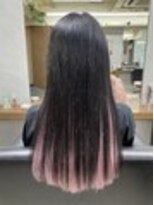 ディア(.eer)&nbsp;ボブでも馴染むエクステ◎ピンクインナーカラー/ロングウルフ