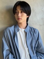 キュー(Cue_)&nbsp;韓国風ナチュラルストレートセンターパート