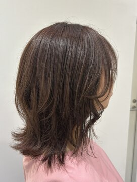 エアー 銀座タワー(AIR) 【ソフトウルフ　外ハネスタイル】air銀座タワー　藤本麻衣