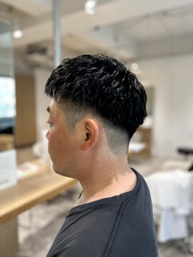 ソイクフ 四条大宮店(SOY-KUFU) 【soy-kufu】MEN'S HAIRアッシュブラックカルマパーマ