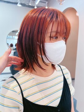 シビバイレボ(CIBI by revo) 地毛風カラー/ナチュラルレイヤーカット/ショートボブ[船橋]