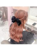 ハーフアップ