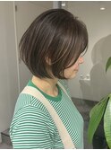 自由が丘白髪ぼかしブラウンベージュカラーグレイカラーブリーチ