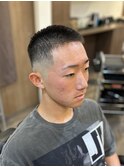 【フェードスタイル】バズカットボウズメンズベリーショート