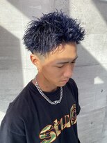 サラビューティーサイト 志免店(SARA Beauty Sight)&nbsp;【Haru】色落ちまで綺麗！ディープコバルト×スパイキーショート