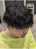 メンズマッシュ 波巻きスパイラルパーマ