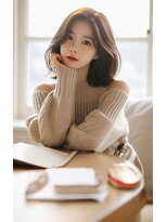 リンクミリ(Link mili)&nbsp;★くびレイヤーエモージュオリーブベージュレイヤーカット//