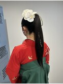 【Cuem 諏訪】ヘアセット 卒業式 袴着付け
