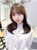 ロング韓国ヘア美髪顔周りレイヤー_F20512