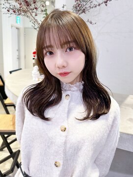 アルバム 池袋(ALBUM) ロング韓国ヘア美髪顔周りレイヤー_F20512