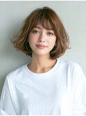 大人気ボブスタイル/似合わせカット/マロンブラウン
