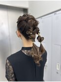 long  hair arrange