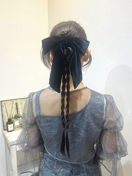 ブルームス アンジュ(Blooms Unge) リボン×カチモリヘアセット＊