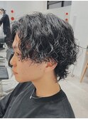 渋谷ツイストスパイラルパーマ波巻きパーマシャドウパーマメンズ