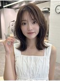 くびれヘア/レイヤーカット/韓国風/マロンブラウン/髪質改善2