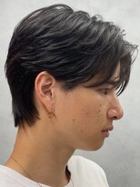 アンサー 渋谷(ANSWER)&nbsp;センターパートフェザーパーマナチュラル縮毛矯正渋谷原宿