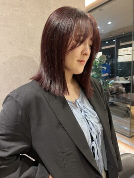 マウ(mau) ボブ ボルドーカラー