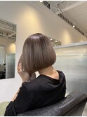 髪質改善×切りっぱなしボブ
