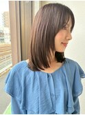黒髪ミディアムレイヤー髪質改善ツヤ髪◎似合わせカットp越谷!