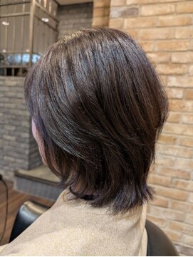 レイヤーカット ミディアムレイヤー N.カラー 透明感カラー