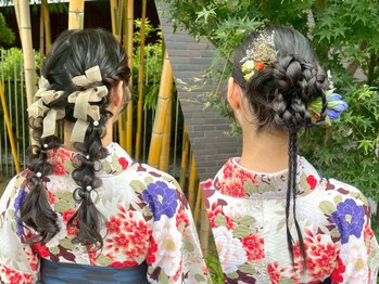 ソノ(sono)の写真/《卒業式ヘアセット+フルメイク+袴着付 ¥22,000~》早朝受付可/人気のサロンで一目置かれる可愛さに♪