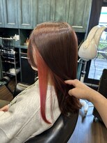 モナン 海老名(Monan)&nbsp;イヤリングカラーピンク 髪質改善 ULTOWAトリートメント