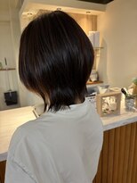 ラナ(LANA) レイヤーボブ×縮毛矯正×白髪染めで扱いやすい艶髪に◯