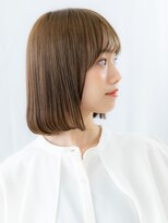 ドクターズ サロン ラブ(Dr's Salon LAB)&nbsp;シアーバングモカブラウン髪質改善内巻きボブg古河10代20代30代