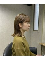 リリーズ 亀有(Lilly's) くびれ外ハネボブ/ミルクティーベージュ