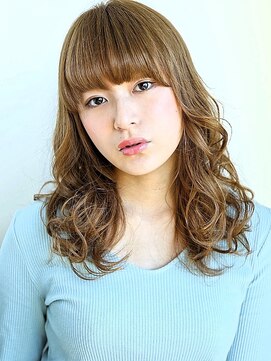 ヘアメイク フレンシア(hair make flencia) アッシュグレージュのニュアンスカール
