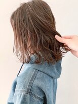 ヴェルダ 池袋店(verda)&nbsp;シルキーアッシュブラウン×伸ばしかけミディ