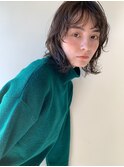 顔回りレイヤーとパーマ