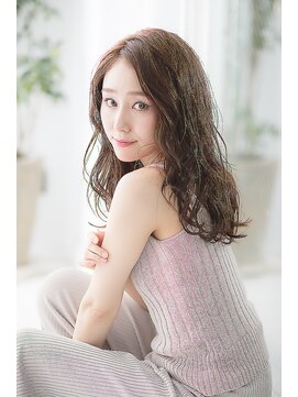 レム 長野(REM) 大人可愛いデジタルパーマ小顔シルキーベージュ