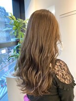 ジーナ 船橋(Zina)&nbsp;小顔セミウェットウェーブピンクベージュハイライトカラー