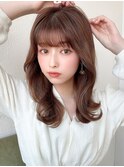 大人可愛い/ビタミンカラー/メルティカラー/うぶバング/韓国ヘア