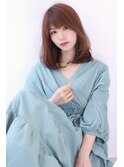 ことりベージュローライト大人かわいい小顔スリークボブ大人ボブ