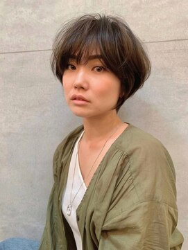 ヘアーアンドアイラッシュ ココアンジェ 福津店(CocoAnge) 大人かわいい丸み前下がりショート