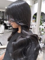 ハチ(HACHI)&nbsp;重たくならない！艶髪暗カラー♪