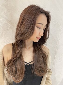 プアメリア 名古屋(Puamelia) トリートメント ブリーチなしダブルカラー 前髪縮毛矯正