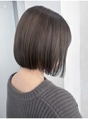 ストレートボブ×ナチュラルハイライト