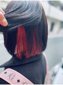 インナーカラーボブスタイル