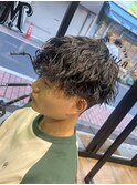 ツイストスパイラルパーマ マッシュ