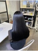 美髪矯正×艶髪ブルーブラック