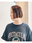 ブリーチ無し明るめミニボブ