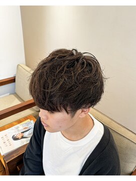 アンソル オブ リシェール(N'SOL of RICHAIR) ベリーショート/ダークアッシュ/ニュアンスパーマ/韓国マッシュ