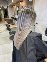 サニー 渋谷(SUNNY) バレイヤージュ、ハイライト、レイヤーロング、グレーベージュ