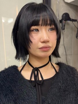 サイン 渋谷(SIGN) 10代/20代/レイヤーボブ/暖色カラー