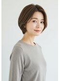 ★明るい白髪染めふんわりボブ